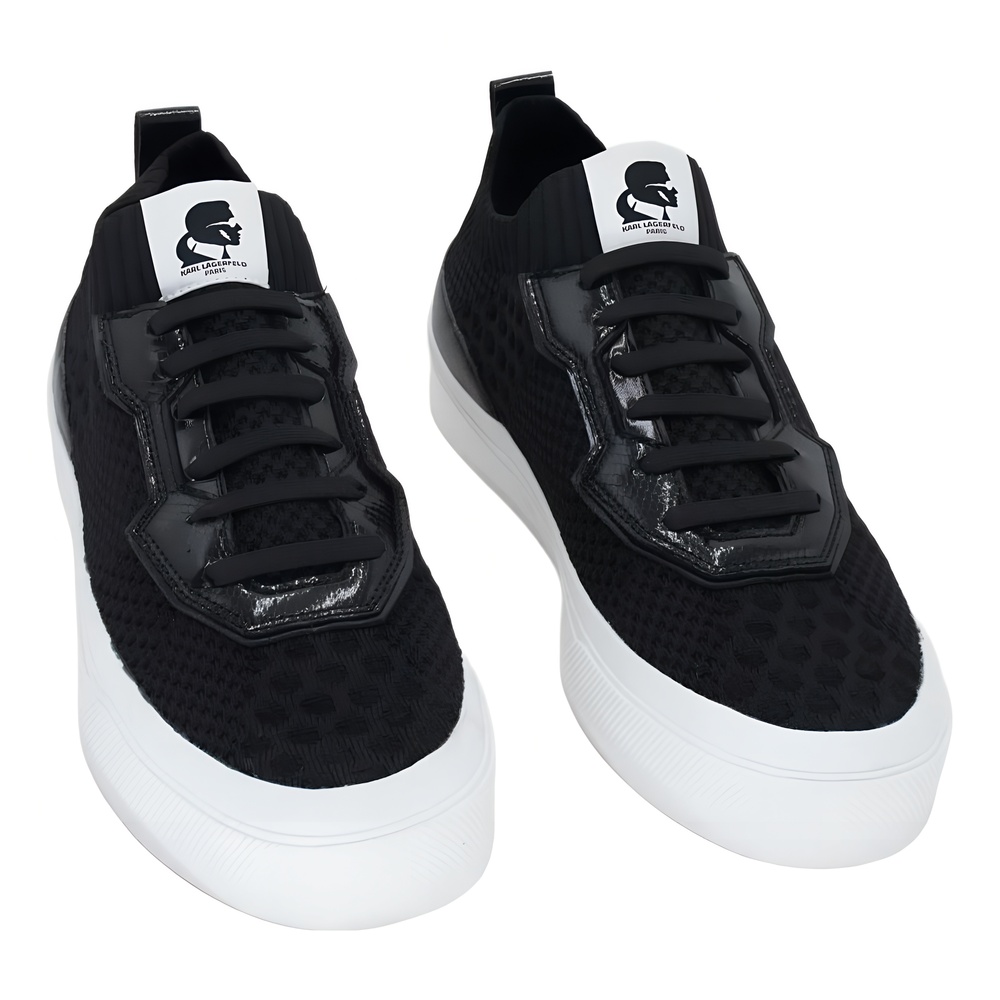 KARL LAGERFELD PARIS Gabby Slip-On Sneakers Black Size 10M